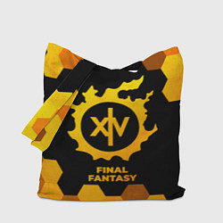 Сумка-шопер Final Fantasy - gold gradient, цвет: 3D-принт