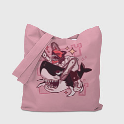 Сумка-шопер Chainsaw Man Почита, цвет: 3D-принт