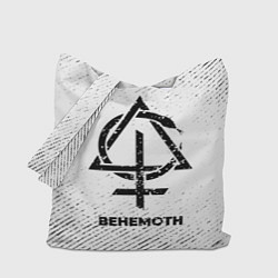 Сумка-шопер Behemoth с потертостями на светлом фоне, цвет: 3D-принт