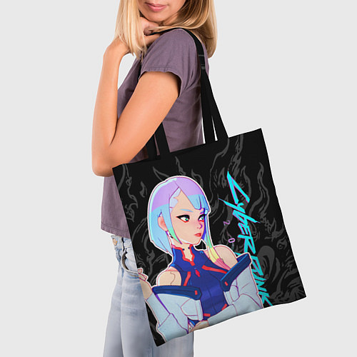 Сумка-шоппер Люси : Киберпанк / 3D-принт – фото 3