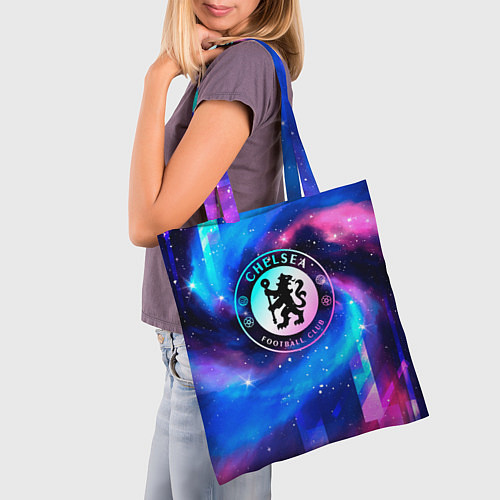 Сумка-шоппер Chelsea неоновый космос / 3D-принт – фото 3