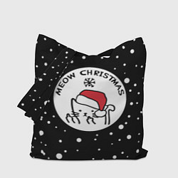 Сумка-шопер Meow Christmas, цвет: 3D-принт