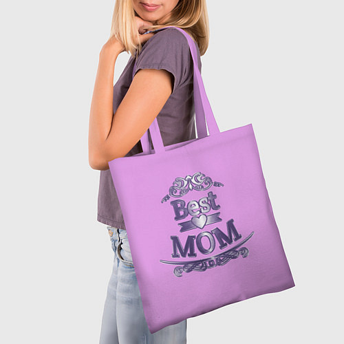 Сумка-шоппер День матери - Лучшая Мама / 3D-принт – фото 3