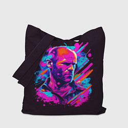 Сумка-шопер Jason Statham - pop art, цвет: 3D-принт