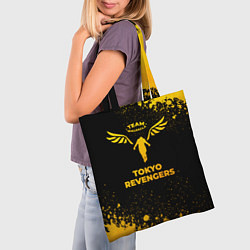 Сумка-шопер Tokyo Revengers - gold gradient, цвет: 3D-принт — фото 2