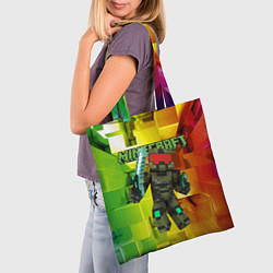 Сумка-шопер Minecraft - Мастер Чиф, цвет: 3D-принт — фото 2
