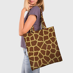 Сумка-шопер Текстура жирафа, цвет: 3D-принт — фото 2