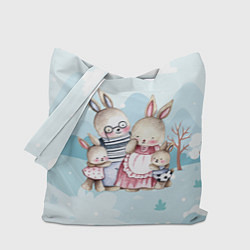 Сумка-шоппер Семья зайчиков