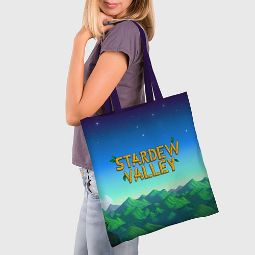 Сумка-шоппер Горы Stardew Valley / 3D-принт – фото 3