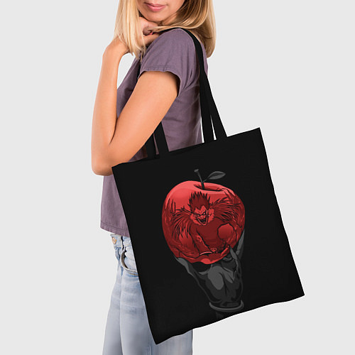 Сумка-шоппер Рюк и красное яблоко / 3D-принт – фото 3