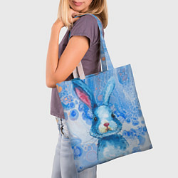 Сумка-шопер Водяной заяц, цвет: 3D-принт — фото 2