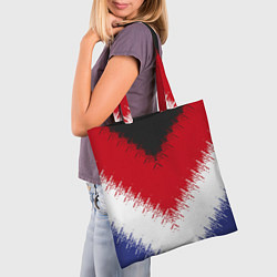 Сумка-шопер Разноцветные полосы, цвет: 3D-принт — фото 2