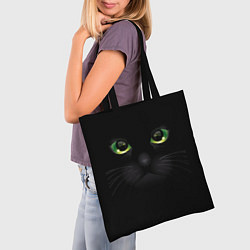 Сумка-шопер Черную кошку совсем не интересует, цвет: 3D-принт — фото 2
