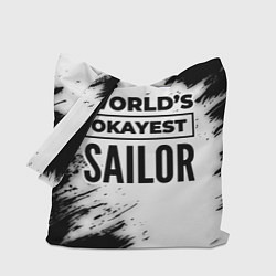 Сумка-шоппер Worlds okayest sailor - white