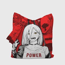 Сумка-шопер Chainsaw Man: Power, цвет: 3D-принт
