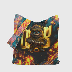 Сумка-шопер Steampunk bear, цвет: 3D-принт