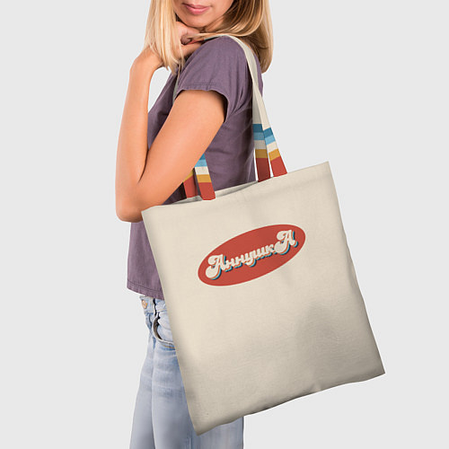 Сумка-шоппер Аннушка - в стиле ретро / 3D-принт – фото 3