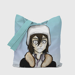 Сумка-шопер Достоевский в шапке, цвет: 3D-принт