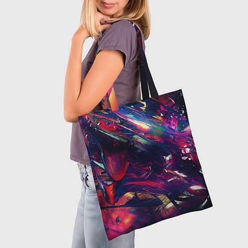 Сумка-шоппер Экспансия цвета / 3D-принт – фото 3