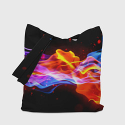 Сумка-шопер Битвы огней волны, цвет: 3D-принт
