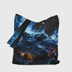 Сумка-шопер Огонь и неоновый дым, цвет: 3D-принт