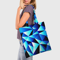 Сумка-шопер Полигоны треугольники, цвет: 3D-принт — фото 2