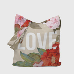 Сумка-шоппер Love Любовь и цветы