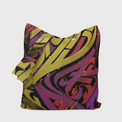 Сумка-шопер Calligraphic style, цвет: 3D-принт