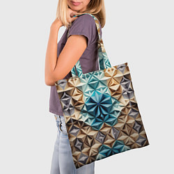 Сумка-шопер Бумажный футуризм, цвет: 3D-принт — фото 2