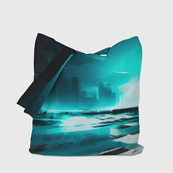 Сумка-шопер Лазурный город, цвет: 3D-принт