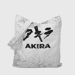 Сумка-шопер Akira с потертостями на светлом фоне, цвет: 3D-принт