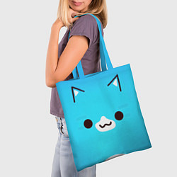 Сумка-шопер Geometry Dash Cat, цвет: 3D-принт — фото 2