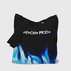 Сумка-шопер Depeche Mode blue fire, цвет: 3D-принт
