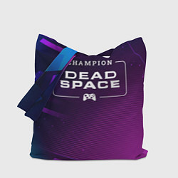 Сумка-шопер Dead Space gaming champion: рамка с лого и джойсти, цвет: 3D-принт