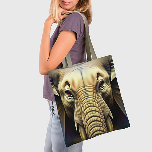 Сумка-шоппер Мой слон / 3D-принт – фото 3