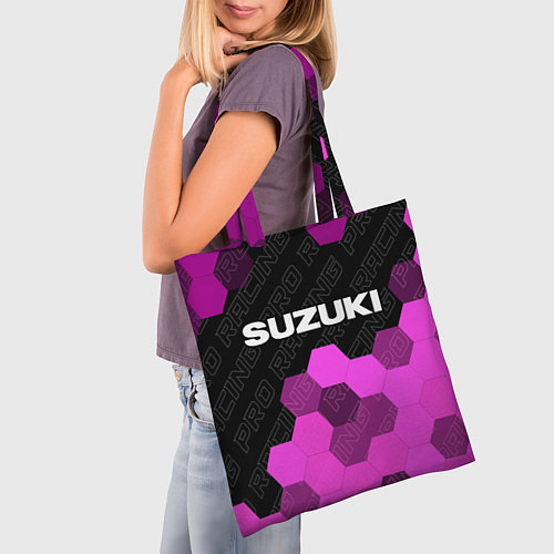 Сумка-шоппер Suzuki pro racing: символ сверху / 3D-принт – фото 3