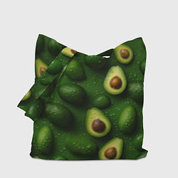 Сумка-шопер Сочная текстура из авокадо, цвет: 3D-принт
