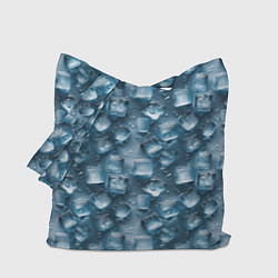 Сумка-шопер Сочная текстура из ледяных кубиков, цвет: 3D-принт