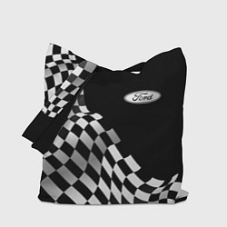 Сумка-шопер Ford racing flag, цвет: 3D-принт