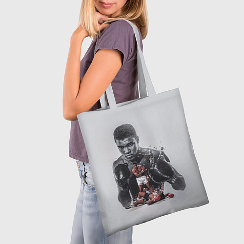 Сумка-шоппер The greatest - Muhammad Ali / 3D-принт – фото 3