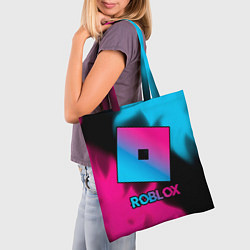 Сумка-шопер Roblox - neon gradient, цвет: 3D-принт — фото 2