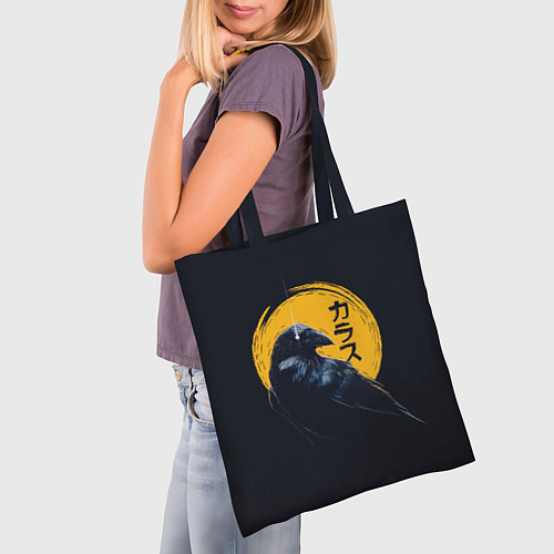 Сумка-шоппер Raven and moon / 3D-принт – фото 3