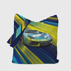 Сумка-шопер Суперкар Lamborghini Reventon, цвет: 3D-принт