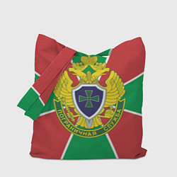 Сумка-шопер Пограничная служба - герб ПВ, цвет: 3D-принт