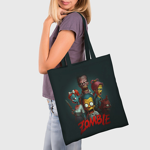 Сумка-шоппер Zombie simpsons / 3D-принт – фото 3