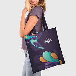 Сумка-шопер Warframe graffity splash, цвет: 3D-принт — фото 2