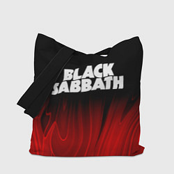 Сумка-шопер Black Sabbath red plasma, цвет: 3D-принт