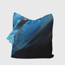 Сумка-шопер Black blue style, цвет: 3D-принт