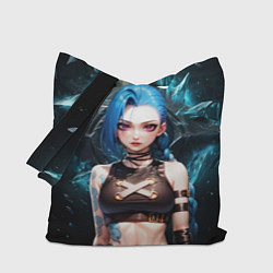 Сумка-шопер Jinx arcane league of legends, цвет: 3D-принт
