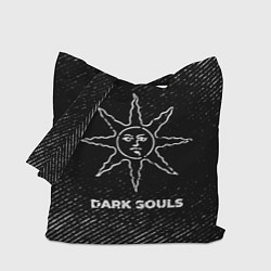 Сумка-шопер Dark Souls с потертостями на темном фоне, цвет: 3D-принт